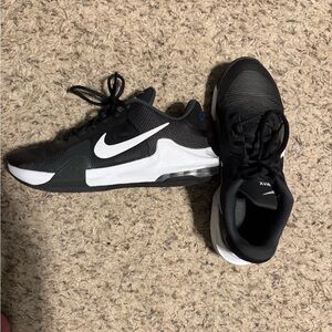 Nike Men’s Air Max Impact Black and White Athletic Shoes